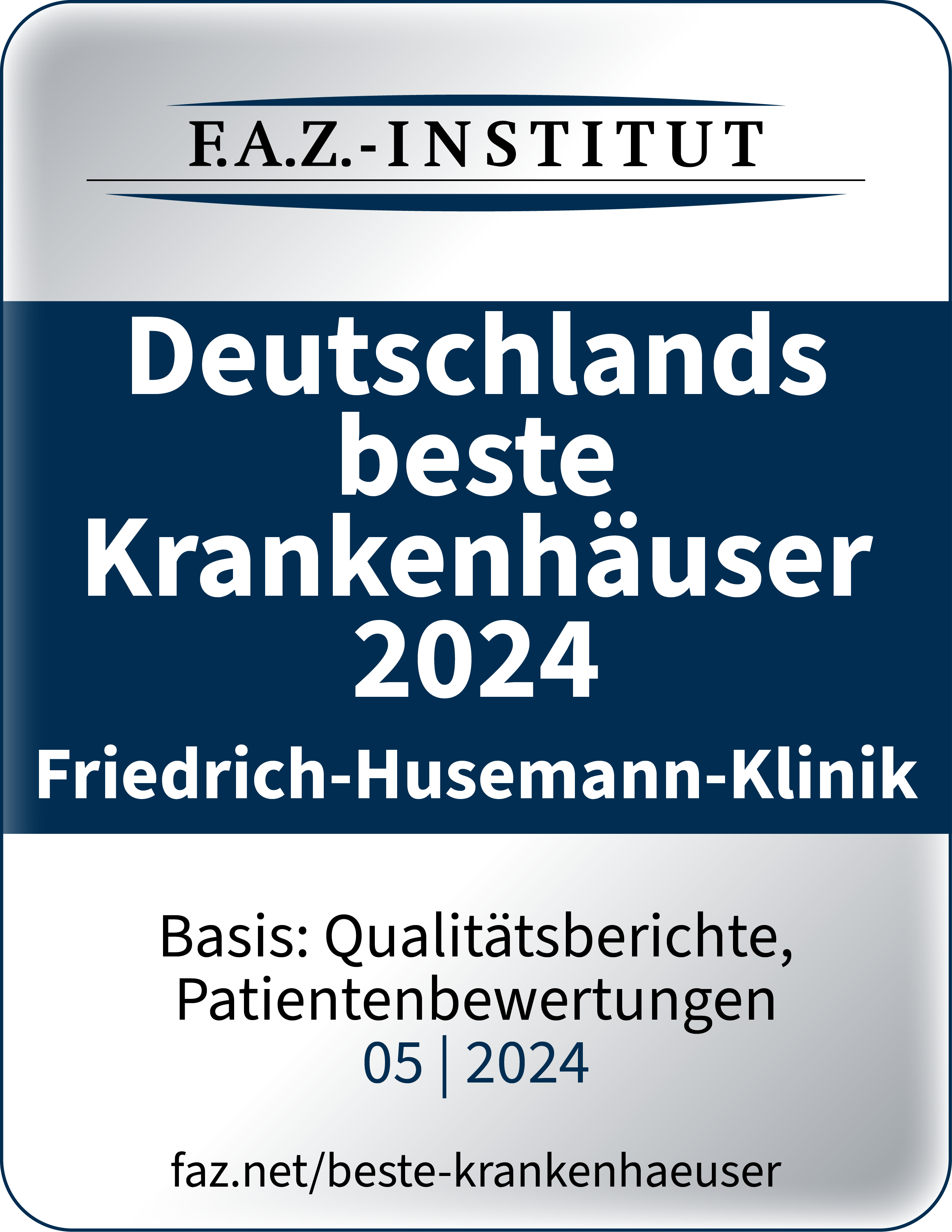 Siegel FAZ Beste Krankenhäuser 05 2024